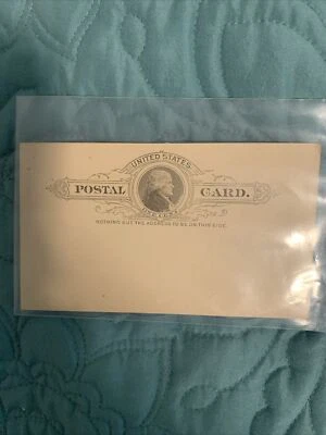 #UX9 Postcard (August 12,1890) US Used F M - Image 1 of 2