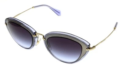 Gafas de sol Miu Miu para mujer transparentes violeta ovaladas MU 51RS UFE2F0 Foto 1 de 4