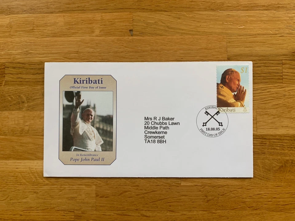 KIRIBATI 2005 FDC POPE JOHN  PAUL II MEMORIAM - Image 1 of 1