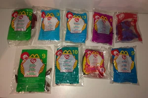 Mixed Lot McDonald’s Happy Meal Ty Toy Animals Set Of 9 - Picture 1 of 2