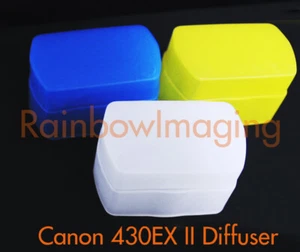 White Blue Yellow Flash Diffuser for CANON Speedlite 430EX 430EX II - Picture 1 of 1