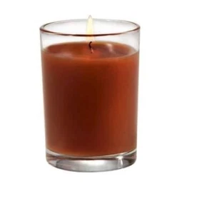 Jarro de vidrio transparente vela votiva aromática canela 2,7 oz nuevo - Imagen 1 de 1