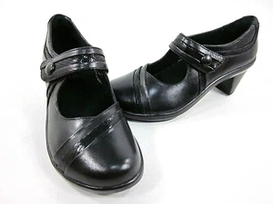 ARAVON WOMEN'S ANNA MARY JANE PUMP, BLACK, US SIZE 6.5 2A (N) - Picture 1 of 7