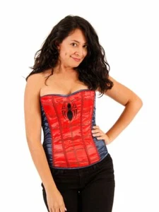 Spider Girl Strapless Sequin Corset Halloween Cosplay Costume for Adults - Picture 1 of 3