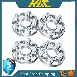 4pcs Wheel Spacers Adapter 20mm-5x4.5-M12x1.5-60.1 for Toyota Lexus Black - Picture 1 of 20