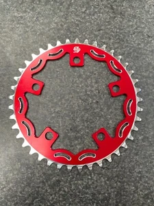 Snap BMX Products Series II 110mm 5 bolt Chainring - 41t Red - Picture 1 of 2