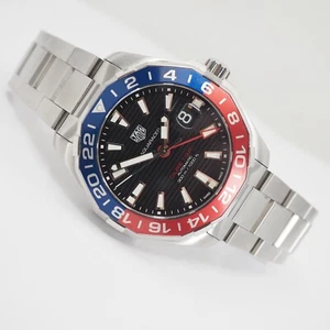 TAG HEUER AQUARACER CALIBRE 7 GMT 43mm WAY201F PAPIERE AUS 07/2019 - Bild 1 von 15