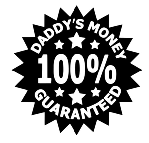 ¡PEGATINA/CALCOMANÍA DE BROMA DE DINERO DADYS COCHE/FURGONETA/VENTANA/PARED DIVERTIDA/CÁMPER/SURF!¡! - Imagen 1 de 2