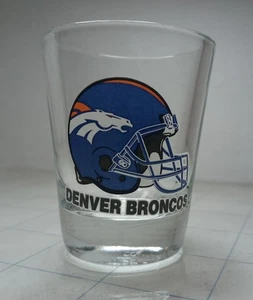 Denver Broncos - Collectible NFL Shot Glass - Football Helmet Shooter Glass - Picture 1 of 6
