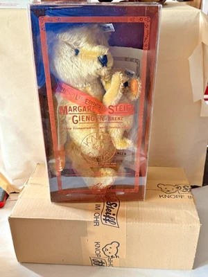 Steiff Mama & Baby Bear 1981 101 aniversario edición limitada Caja original y certificado de autenticidad Foto 1 de 4