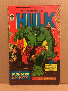 Hulk #2 Edizione Brasile 1975 Bloch rara rivista a fumetti - Foto 1 di 9