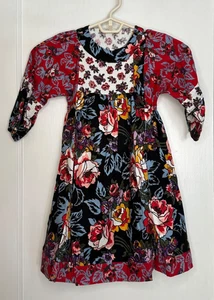 Vintage Mousefeathers Mädchen Kleid Größe 4 Blumenmuster gemischt - Bild 1 von 11