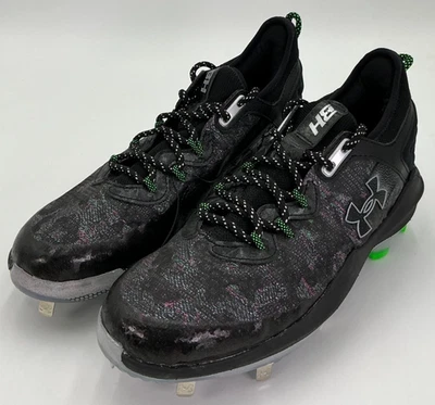 Botines de béisbol Under Armour Harper 8 Low ST para hombre talla 11 de metal negro nuevos sin caja Foto 1 de 4