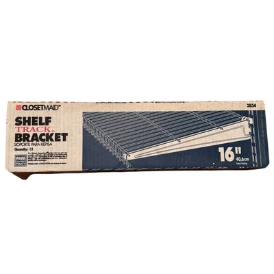Caja de 12 Soportes ClosetMaid 2854 Estante Pista 16" NUEVA caja Foto 1 de 4