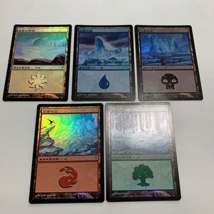 Mtg Coldsnap Snowy Land Japanesefoil Complete Set - Picture 1 of 2