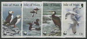 Isle of Man 1989 WWF Naturschutz Seevögel 408/11 postfrisch - Picture 1 of 1