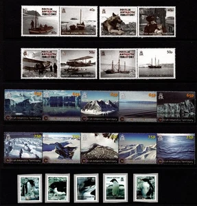 BRITISH ANTARCTIC TERRITORY  2012 COMPLETE YEAR SET:  3 SETS + 2 MINISHEETS  MNH - Picture 1 of 3