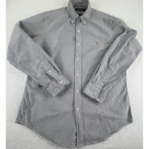 Camisa Polo Ralph Lauren Para Hombres M Med Calce Clásico Botones Carne Poni Oxford - Imagen 1 de 5