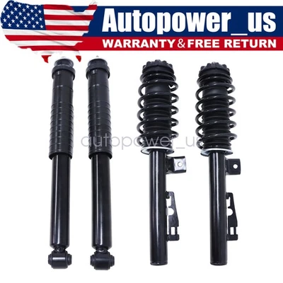 4 piezas conjuntos de puntales de amortiguador delanteros y traseros sin ADS para Smart Fortwo W451 2008-2016 Foto 1 de 4