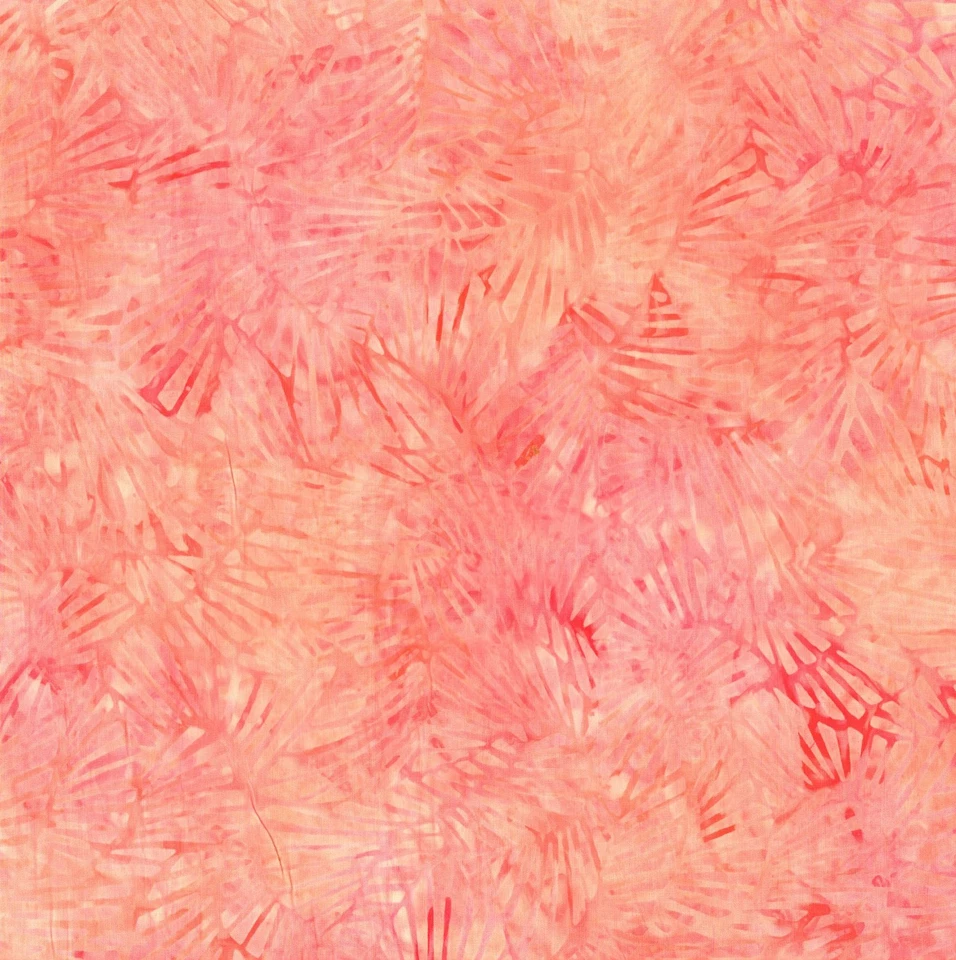 Wilmington 蜡染 - Desert Blossom - 粉丝 - 粉红色,织物 BTY — 第 1/4 张图片