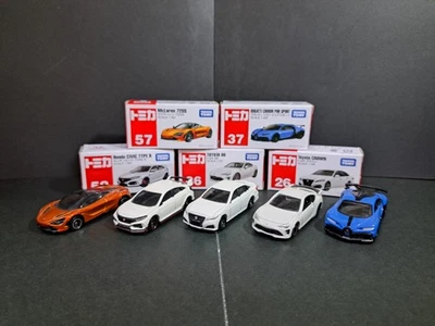 🐾 Tomica takara tomy lot 5 with case Bugatti 86 McLaren civic typeR crown - Image 1 of 4