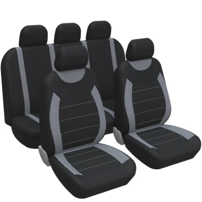 Car Truck Seat Covers Protectors Polyester For Front Rear Seats Set Accessories - Image 1 of 4