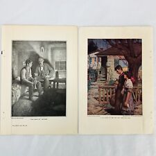 Mead Schaeffer Illustration Art Print Harper's Magazine 1920's Lot of 2