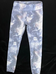 Athleta Girl Legging XXLarge Blue Space Print Fitted Pants Chit Chat Tight - EUC - Picture 1 of 4