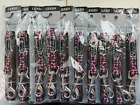 WHOLESALE LOT OF 10 DOG LEASHES, (BROWN WITH PINK BONES) SIZE SMALL