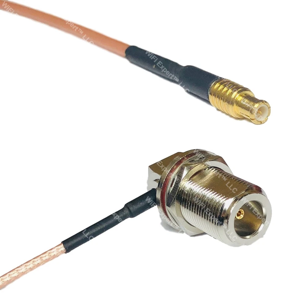 RG316 MCX MALE to N Female Bulkhead Angle RF Cable FAST-SHIP LOT - Image 1 of 1