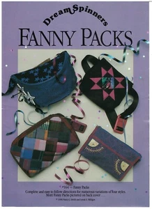 1990 Dream Spinners #164 Fanny Packs sewing pattern uncut - Picture 1 of 3