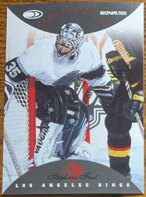 1996-97 Donruss Canadian Ice Red Press Proofs Stephane Fiset #17 #’d /750 - Image 1 of 2