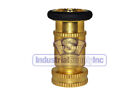 Fire Hose Nozzle | With Bumper | 1-1/2" National Pipe Thread (NPT) | Brass 