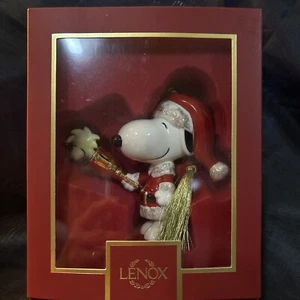 Neu Lenox Peanuts Snoopy & Woodstock Glocke läuten groß Christbaumschmuck - Bild 1 von 10