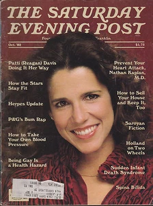 SATURDAY EVENING POST MAGAZINE OCTOBER 1982 "PATTI DAVIS" - Picture 1 of 1