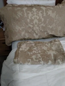 2 American Living by Ralph Lauren Brown Floral King Pillow Shams Cotton Blend - Picture 1 of 6