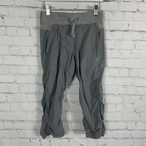 Ivivva by Lululemon Live To Move Dance Studio Crop Ruched Pants Grey Size 10 - Picture 1 of 4