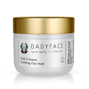 Babyface EARTH OCEAN CLAY MASK Skin Detox Clarifying Acne Treatment Prevention - Picture 1 of 5