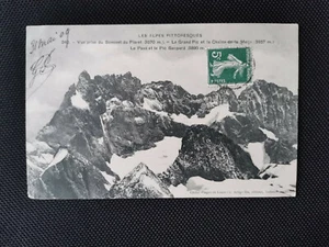 CPA 38 Vue prise du Sommet du Plaret - Le Grand Pic et la Chaine de la Meije - Bild 1 von 2