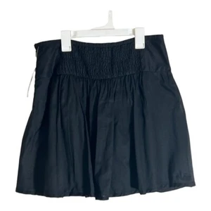 INC International Concepts Mini Skirt Women's 10P Black Plated Lined Side Zip - Picture 1 of 7