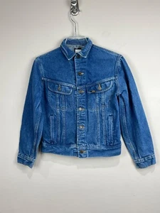 VTG Lee Rider Denim Jacket Youth 16 Blue Jean Western - Picture 1 of 7