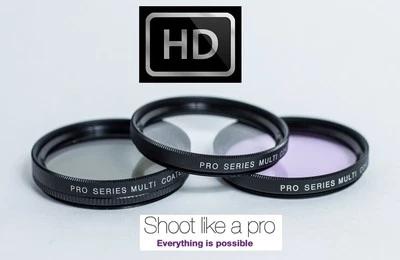 3PC HD Glass Filter Kit For Samsung NX200 (For 20mm or 30mm Lens) - Image 1 of 4