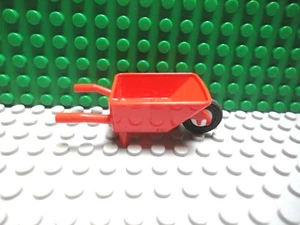 Lego Minifigur 1 rotes Schubkarrenwerkzeug - Bild 1 von 1