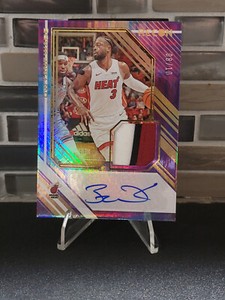 2021-22 PANINI RECON DWAYNE WADE 8/10 GAME USED PATCH AUTO (NBA HEAT HOF)