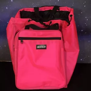 Ebonite Bowling Ball Bag Hot Pink with Handle and Strap - Picture 1 of 7