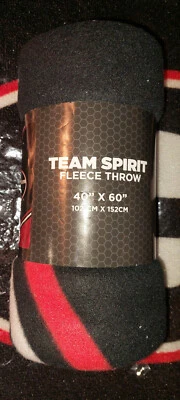 Georgia University Bulldogs NCAA Team Spirit Fleece Throw 40'' x 60 '' New - Image 1 of 3