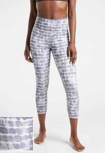 Athleta Elation Printed Capri Tights Tahiti Muted Lilac Damen XS Petite - Bild 1 von 11
