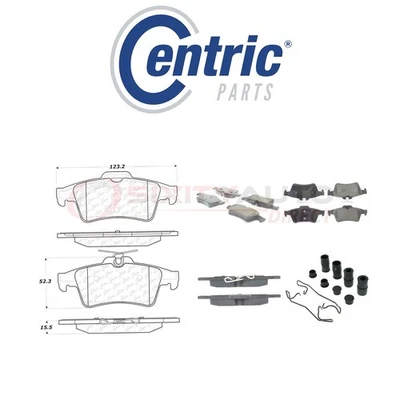 Centric Ceramic Disc Brake Pads w Shims for 2009-2013 Mazda 3 Sport 2.0L xx Foto 1 de 4