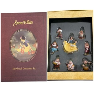 Disney Snow White 7 Dwarfs Christmas Ornament 8-pc. Classic Storybook Collection - Picture 1 of 7