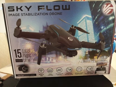 Controlador de aplicación de estabilización de imagen dron cámara aérea Vivitar Black Sky Flow 4K Foto 1 de 4